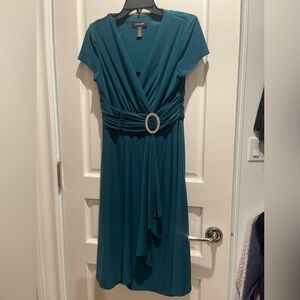 Fancy holiday dress with studded belt